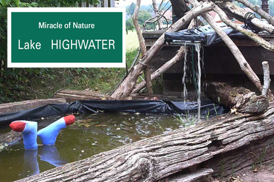 Der Lake Highwater, ein Wunder der Natur beim Freiluftkino 2014 im Kinomuseum Vollbüttel